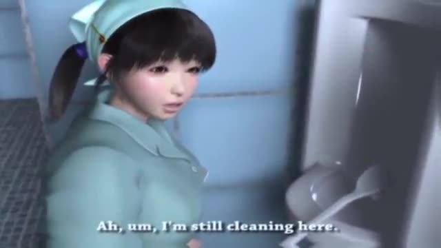 bigboobs cleaning staff and lucky student -Hentai 3d 42